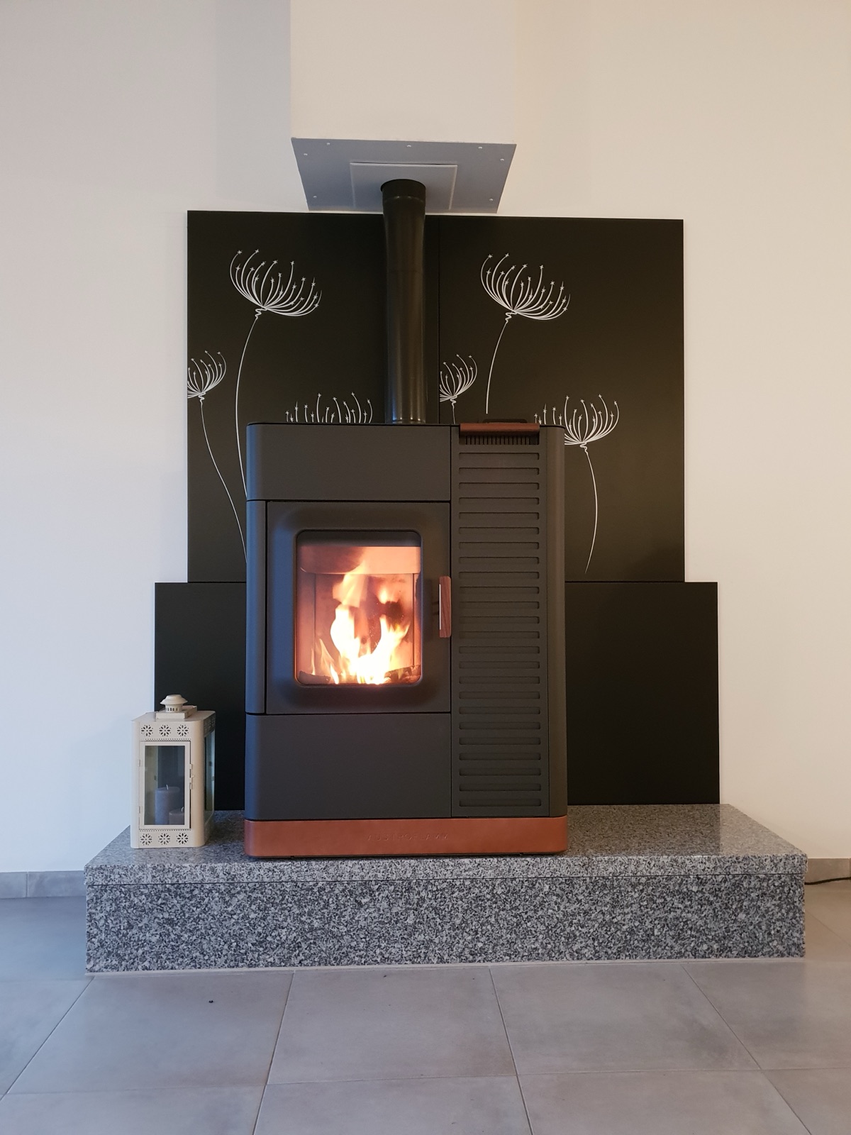 Poêle mixte bûches + granulés