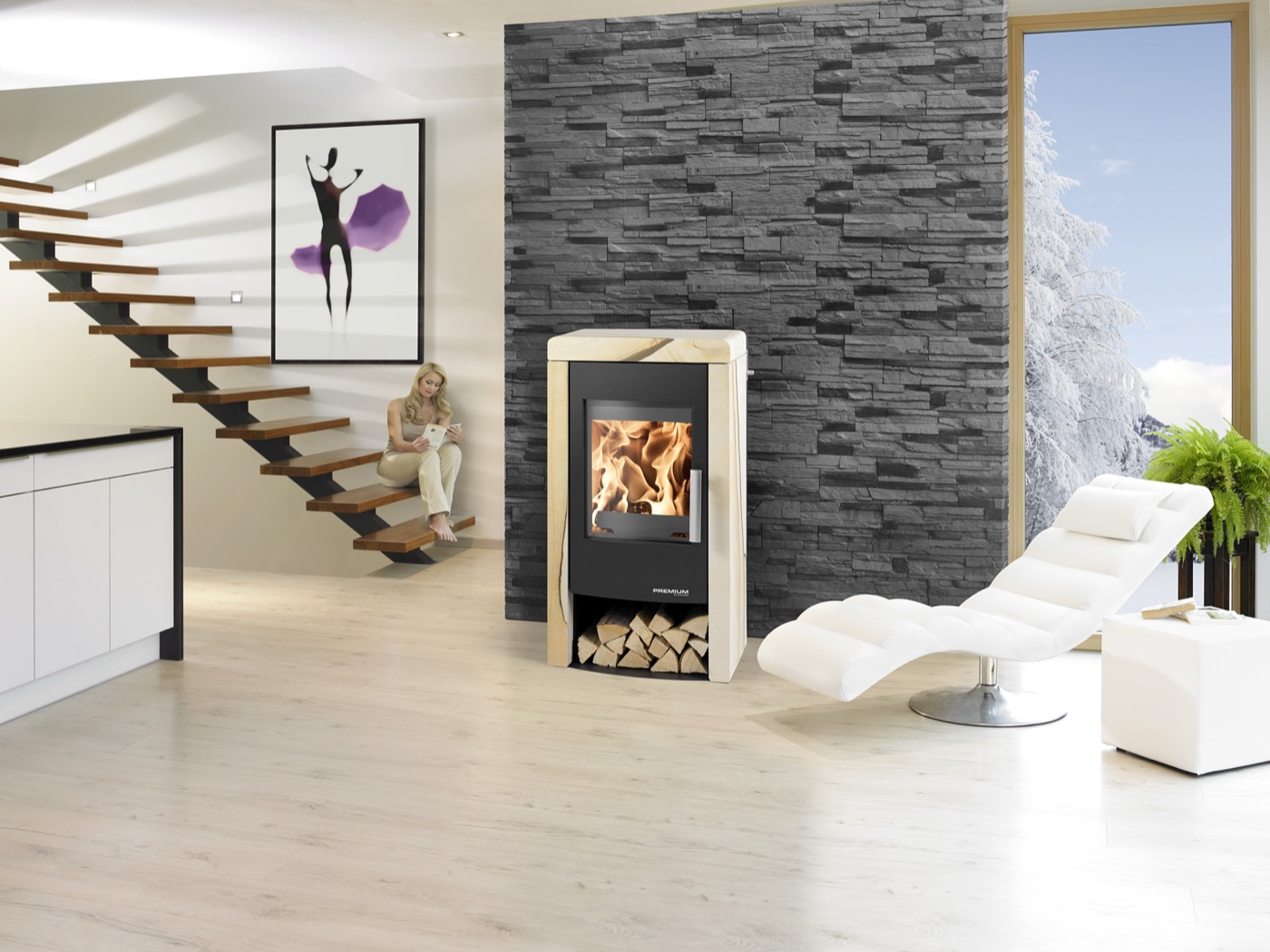 Poêle à bois Haas + Sohn Pyrus